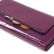 Жіночий гаманець з натуральної зернистої шкіри CANPELLINI 21630 Фіолетовий 21630 фото 5