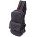 Зручний текстильний рюкзак у стилі мілітарі Vintagе 22179 Чорний 56815 фото 1