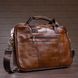 Ділова чоловіча сумка з зернистої шкіри Vintage 14837 Коричнева 14837 фото 4