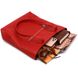 Кожаная вместительная женская сумка Shvigel 16355 Красный 52650 фото 6