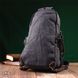 Зручний текстильний рюкзак у стилі мілітарі Vintagе 22179 Чорний 56815 фото 8