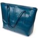 Красивая сумка шоппер из натуральной кожи 22075 Vintage Бирюзовая 56276 фото 2