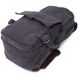 Зручний текстильний рюкзак у стилі мілітарі Vintagе 22179 Чорний 56815 фото 3