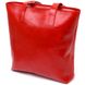 Яскрава жіноча сумка-шоппер із натуральної шкіри Shvigel 16366 Червоний 52500 фото 2