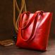 Яскрава жіноча сумка-шоппер із натуральної шкіри Shvigel 16366 Червоний 52500 фото 7