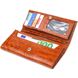 Качественный женский кошелек с монетницей из натуральной фактурной кожи CANPELLINI 21528 Рыжий 21528 фото 3