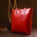 Яскрава жіноча сумка-шоппер із натуральної шкіри Shvigel 16366 Червоний 52500 фото 8
