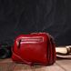 Яскрава сумка-клатч у стильному дизайні з натуральної шкіри 22125 Vintage Червона 22125 фото 7
