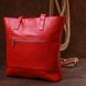 Кожаная вместительная женская сумка Shvigel 16355 Красный 52650 фото 8