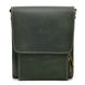 Мужская сумка на плечо из натуральной винтажной кожи Tarwa RE-3027-3md зеленая RE-3027-3md фото 2
