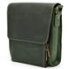 Мужская сумка на плечо из натуральной винтажной кожи Tarwa RE-3027-3md зеленая RE-3027-3md фото 6