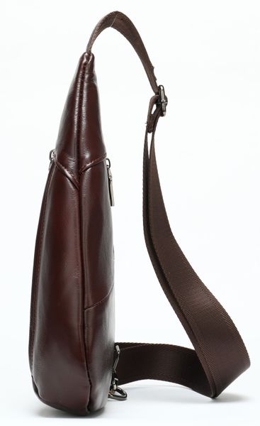 Мужская сумка-слинг кожаная 14737 Vintage Коричневая 14737 фото