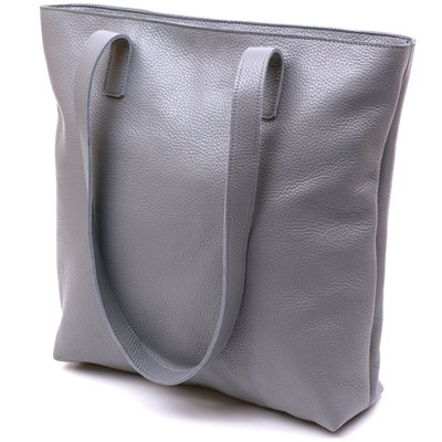 Шкіряна жіноча сумка-шоппер Shvigel 16360 Сірий 52665 фото