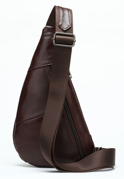 Мужская сумка-слинг кожаная 14737 Vintage Коричневая 14737 фото