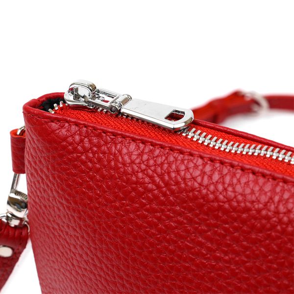 Женская сумка кросс-боди из натуральной кожи Shvigel 16342 Красный 52465 фото