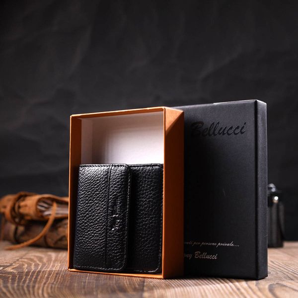 Чоловічий компактний гаманець з натуральної шкіри Tony Bellucci 22040 Чорний 22040 фото