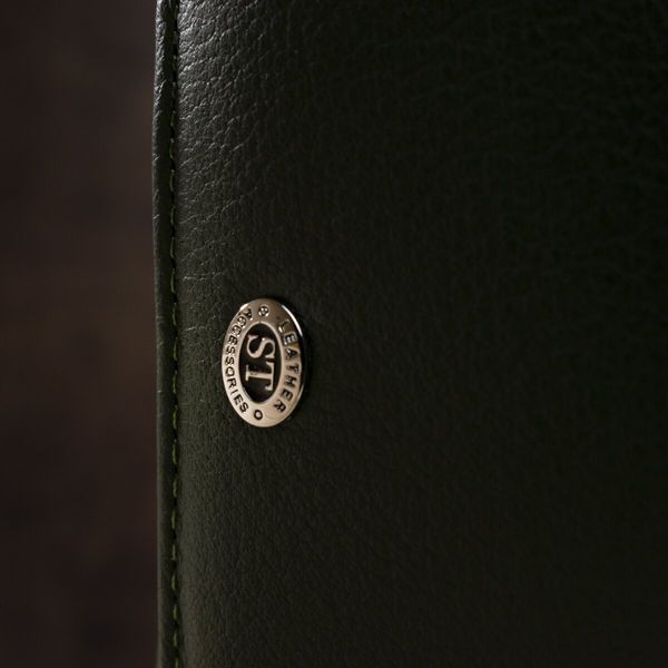 Жіночий шкіряний гаманець в оригінальному кольорі ST Leather 18891 Зелений 18891 фото