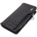 Качественное портмоне клатч из натуральной фактурной кожи CANPELLINI 21543 Черное 21543 фото 1