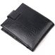 Класичний чоловічий гаманець з хлястиком із натуральної шкіри KARYA 21077 Чорний 21077 фото 2