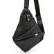 Рюкзак косуха на одне плече RA-6402-4lx чорна бренд TARWA блискавка нікель RA-6402-4lx фото 1