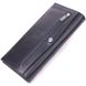 Класичний вертикальний гаманець з натуральної гладкої шкіри KARYA 21435 Чорний 21435 фото 2