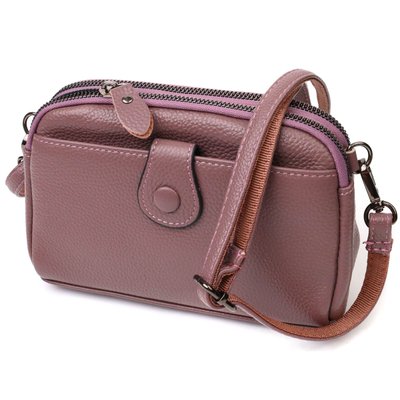 Замечательная сумка-клатч в стильном дизайне из натуральной кожи 22126 Vintage Пудровая 22126 фото