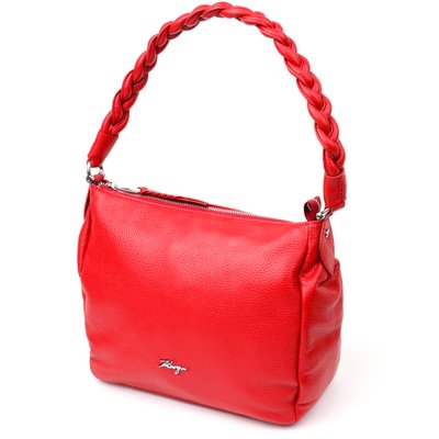 Приваблива сумка жіноча KARYA 20863 шкіряна Червоний 20863 фото
