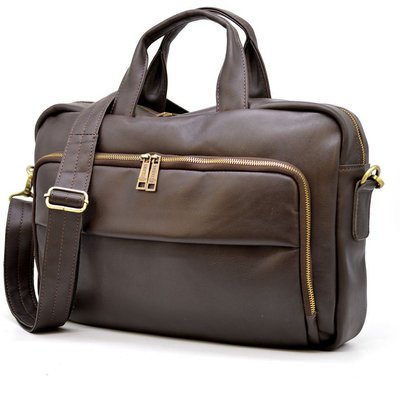 Кожаная сумка для делового мужчины GC-7334-3md бренда TARWA GC-7334-3md фото