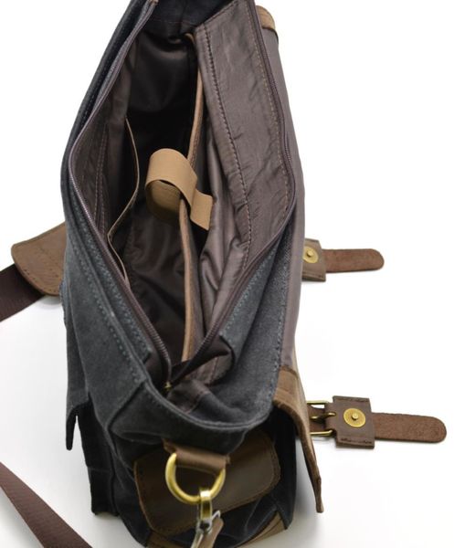 Чоловіча сумка через плече канвас та шкіра RG-6690-4lx бренду Tarwa RG-6690-4lx фото