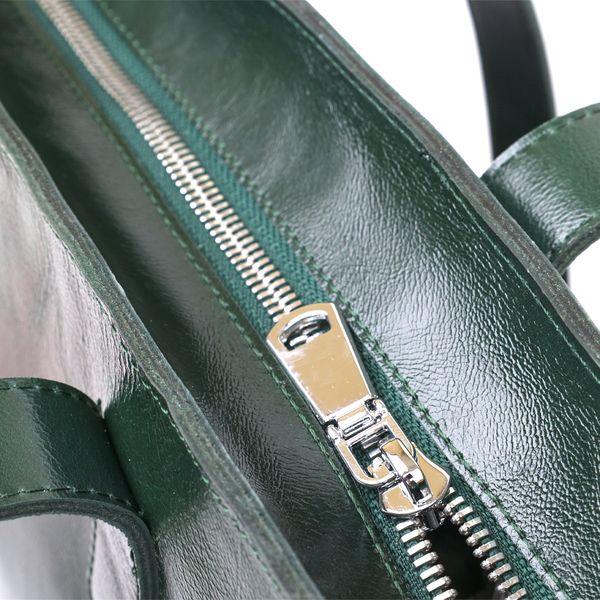 Шкіряна жіноча сумка-шоппер Shvigel 16367 Зелений 52501 фото
