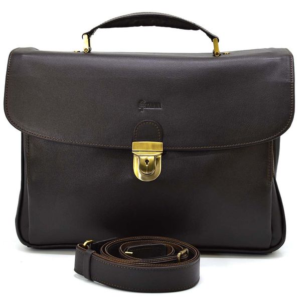 Кожаный мужской портфель на два отделения TARWA GC-2067-4lx коричневый GC-2067-4lx фото