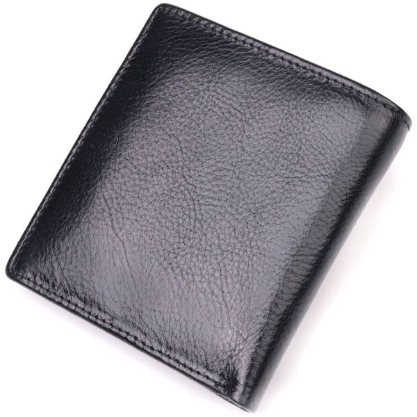 Компактний гаманець для грошей із натуральної гладкої шкіри ST Leather 19418 Чорний 19418 фото