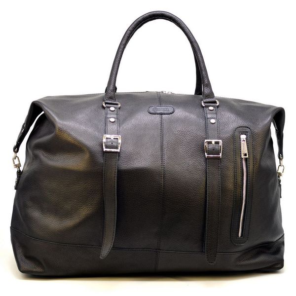 Велика дорожня сумка FA-8310-4lx з натуральної шкіри флотар, чорна FA-8310-4lx фото