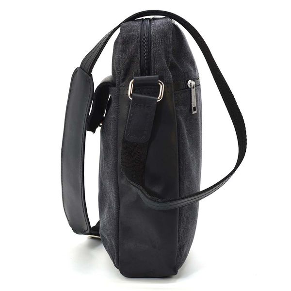 Мужская сумка из канвас через плечо TARWA RAG-1810-3md черная RAG-1810-3md фото