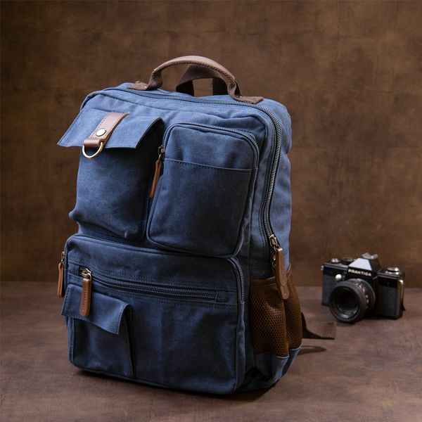 Рюкзак текстильный дорожный унисекс Vintage 20621 Синий 48996 фото