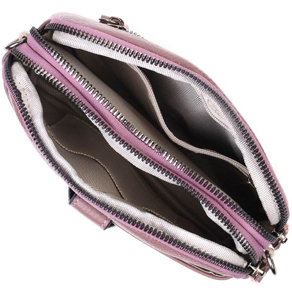 Чудова сумка-клатч у стильному дизайні з натуральної шкіри 22126 Vintage Пудрова 22126 фото