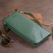 Гаманець-клатч зі шкіри з кишенею для мобільного ST Leather 19308 Зелений 19308 фото 7