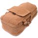 Місткий текстильний рюкзак у стилі мілітарі Vintagе 22180 Коричневий 56816 фото 3