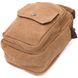 Практичная небольшая мужская сумка из плотного текстиля Vintage 22220 Коричневый 56847 фото 3