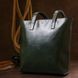 Шкіряна жіноча сумка-шоппер Shvigel 16367 Зелений 52501 фото 8