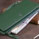 Гаманець-клатч зі шкіри з кишенею для мобільного ST Leather 19308 Зелений 19308 фото 8