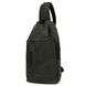 Мужской рюкзак слинг кожаный зеленый TARWA RE-0116-3md RE-0116-3md фото 1