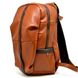 Мужской кожаный городской рюкзак рыжий с коричневым GB-7340-3md TARWA GB-7340-3md фото 3