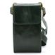 Шкіряна жіноча сумка-чохол панч GE-2122-4lx TARWA, зелена глянець GE-2122-4lx фото 2