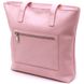 Містка шкіряна жіноча сумка-шоппер Shvigel 16356 Рожевий 52651 фото 2