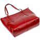 Вместительная сумка шоппер из натуральной кожи 22076 Vintage Бордовая 56277 фото 3
