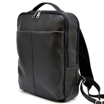 Городской кожаный мужской рюкзак черный TARWA FA-7280-3md FA-7280-3md фото