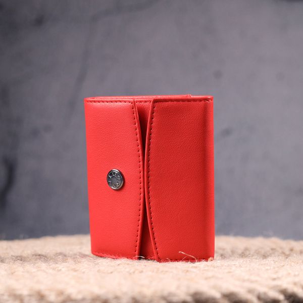 Оригінальний жіночий гаманець з натуральної шкіри KARYA 21340 Червоний 21340 фото