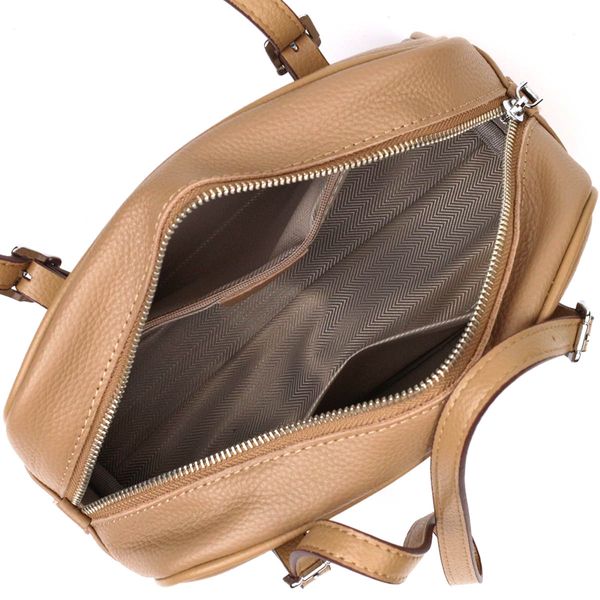Ділова сумка-клатч зі знімними ручками з натуральної шкіри 22077 Vintage Бежева 22077 фото