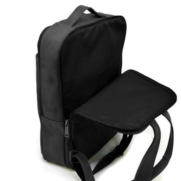 Кожаный рюкзак для ноутбука черный на два отделения RA-7280-3md RA-7280-3md фото